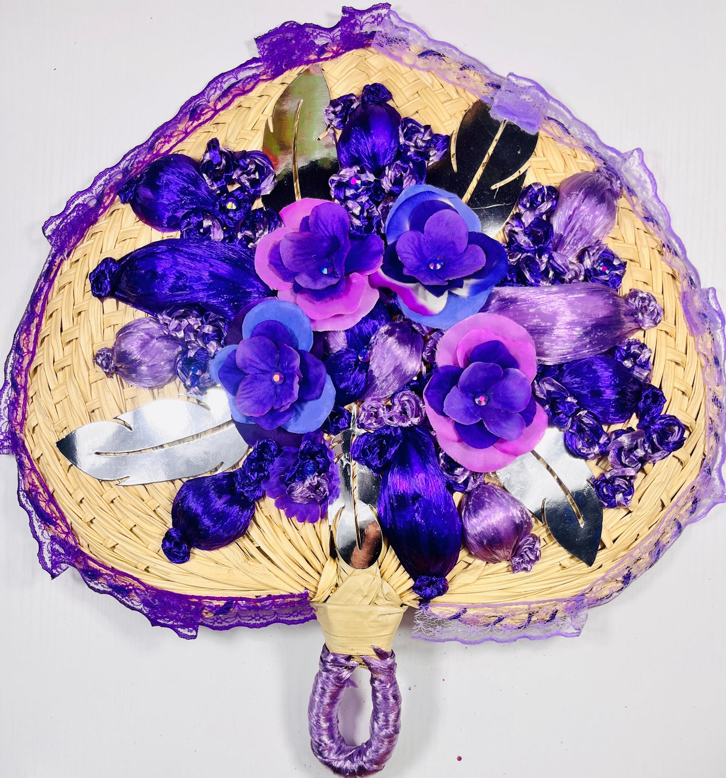 Purple Straw Fan