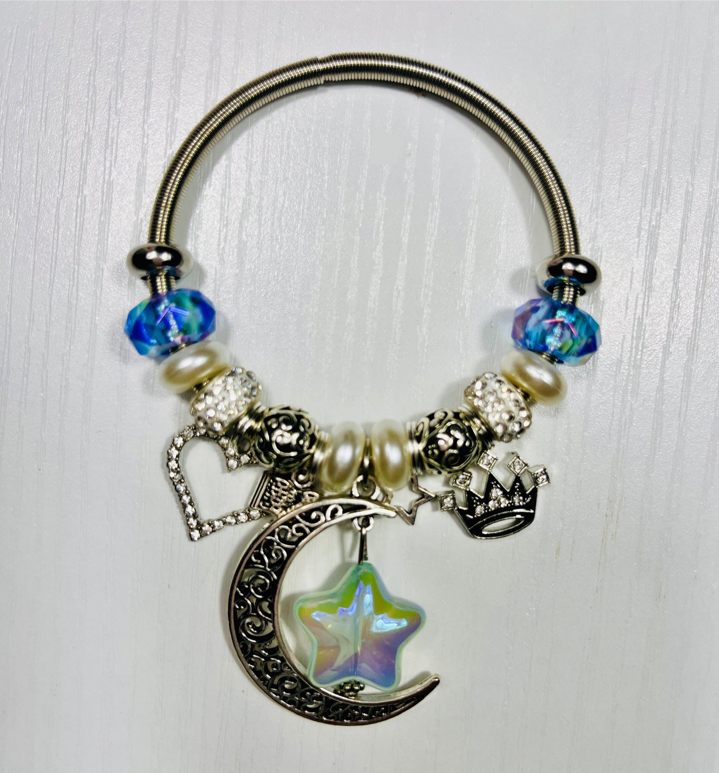 Enchanted Duo Silver & Gold Elastic Bracelets