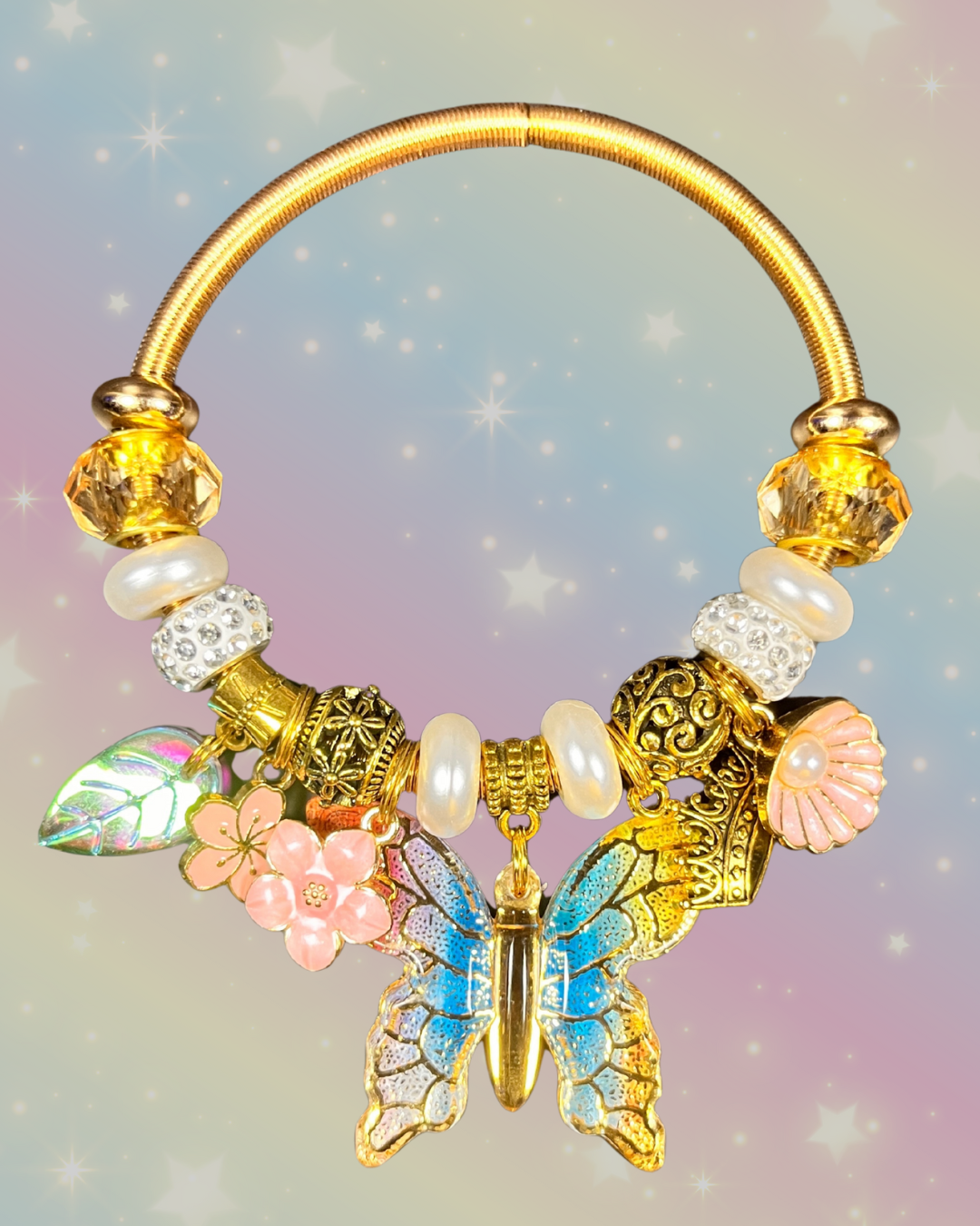 Fairy Glow Gold Elastic Bracelets