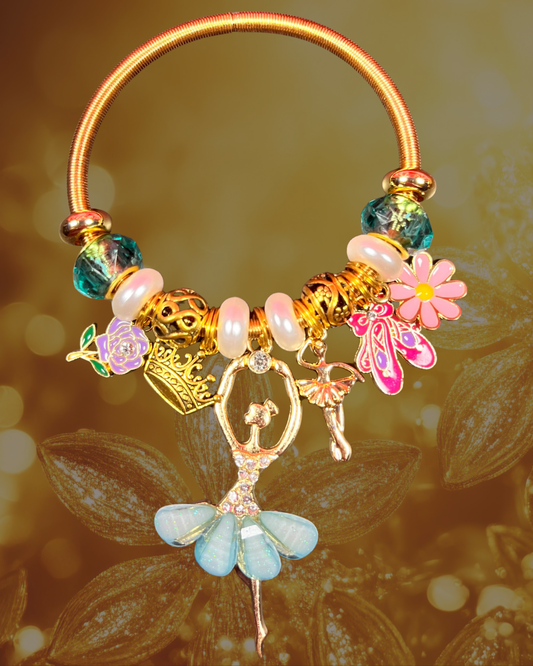 Princess Ball Gold Elastic Bracelets