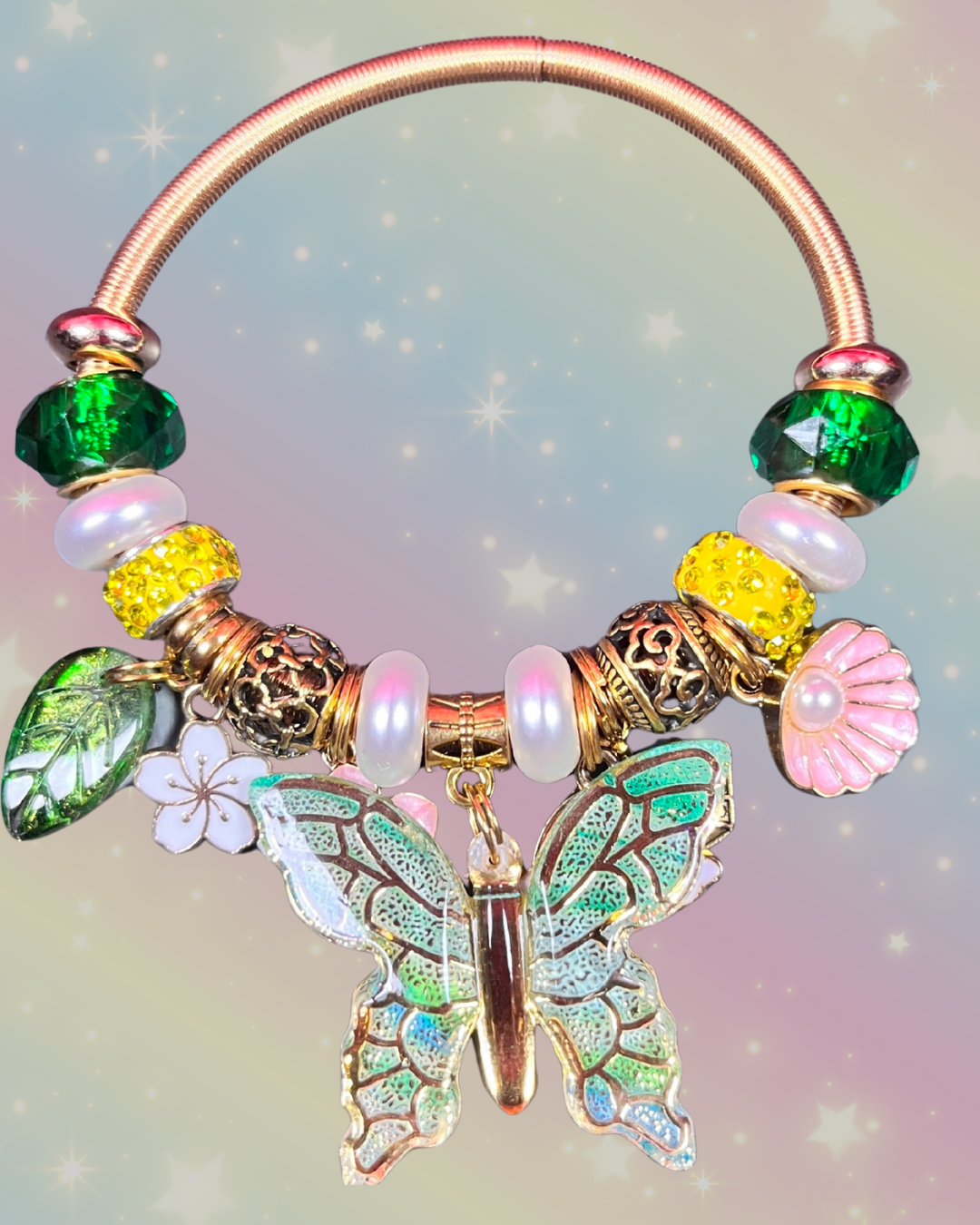 Fairy Glow Gold Elastic Bracelets