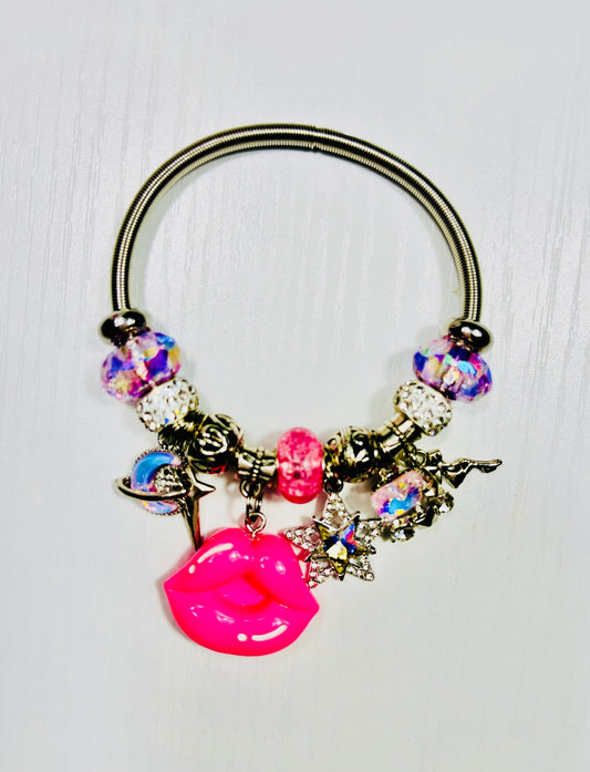 Y2K GLAM Silver Elastic Bracelets