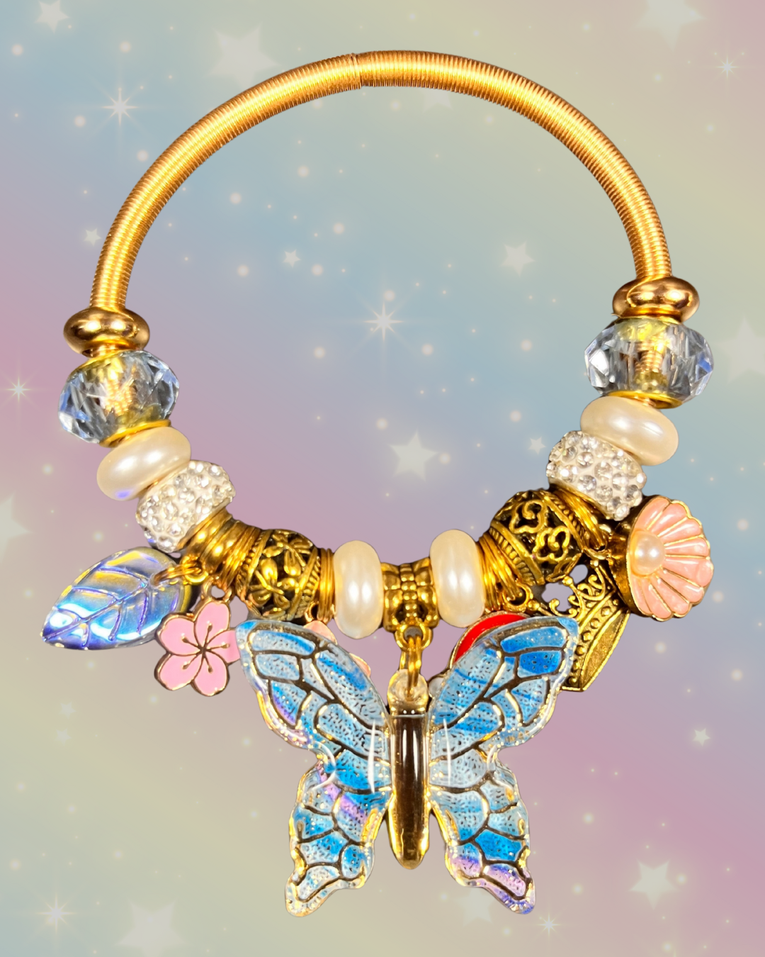 Fairy Glow Gold Elastic Bracelets