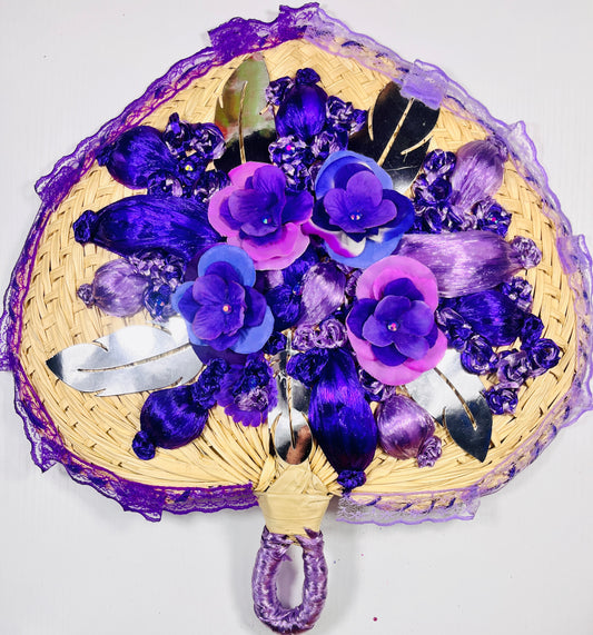 Purple Straw Fan