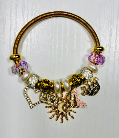 Silver & Gold Elastic Bracelets- Inspired by Twitches