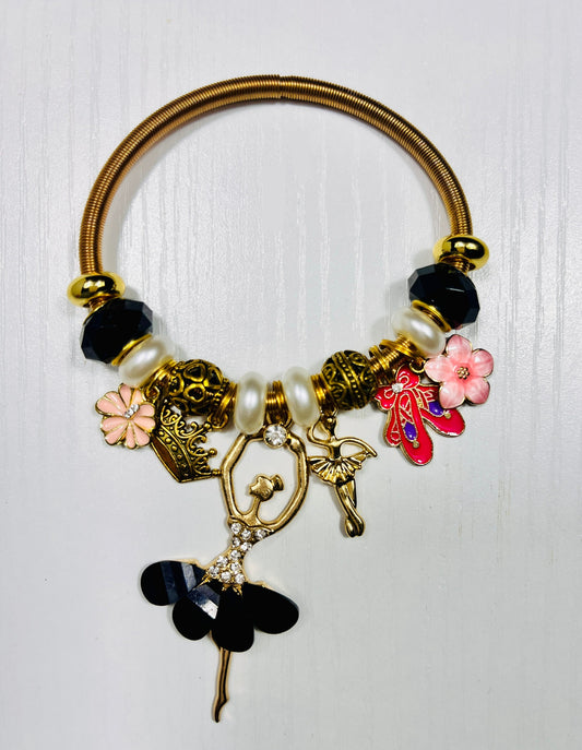 Princess Ball Gold Elastic Bracelets