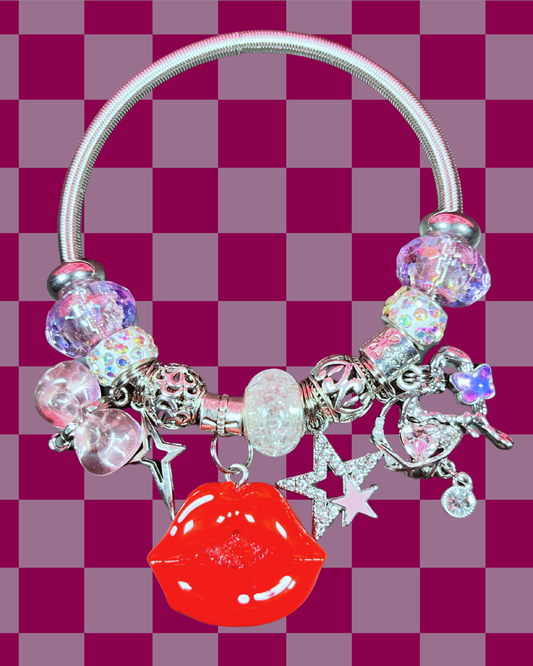 Y2K GLAM Silver Elastic Bracelets