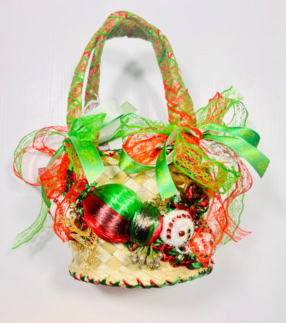 Grinchmas Christmas Mini Junky Straw Bag #3