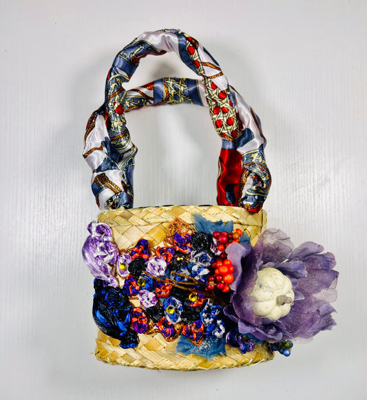 Pumpkin Palooza Mini Junky Straw Bag