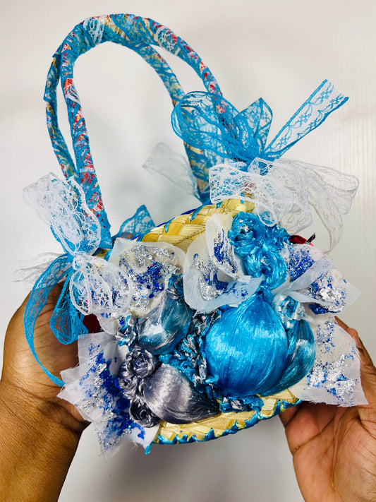 Merry Me Santa Baby Mini Junky Straw Bag #1