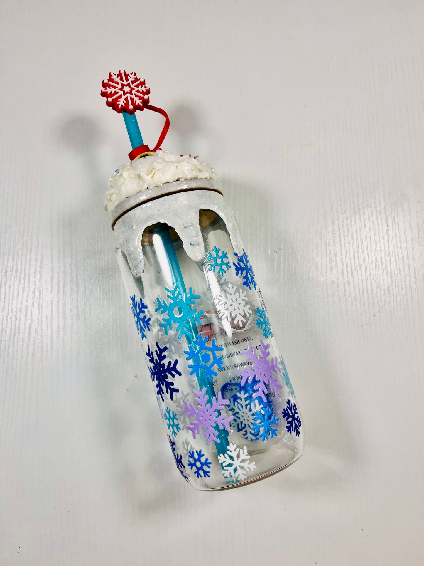 Merry Me Santa Baby 16 oz Glass Tumbler #1